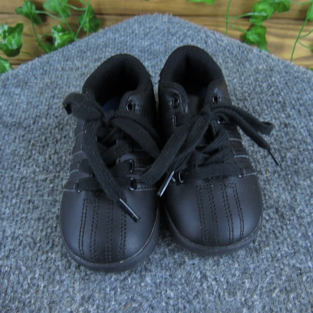 K Swiss Boys‎ Sneaker  Sz T 7 Medium Black Synthetic Lace Up